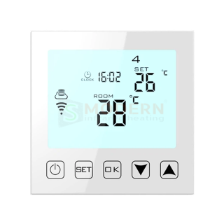 Priestorový WiFi termostat HY603 / biely / 16A