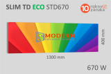 Infrapanel SMODERN® SLIM TD ECO STD670 / 670 W farebný