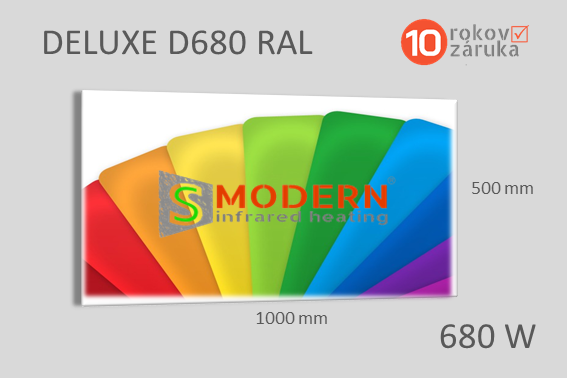 Infrapanel SMODERN® DELUXE D680 / 680 W farebný