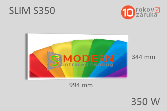 Infrapanel SMODERN® SLIM S350 / 350 W farebný