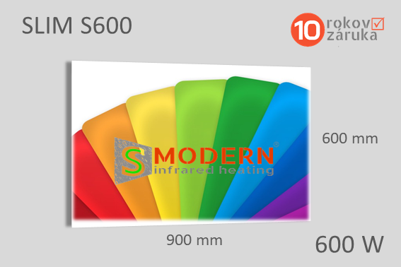 Infrapanel SMODERN SLIM S600 / 600 W farebný