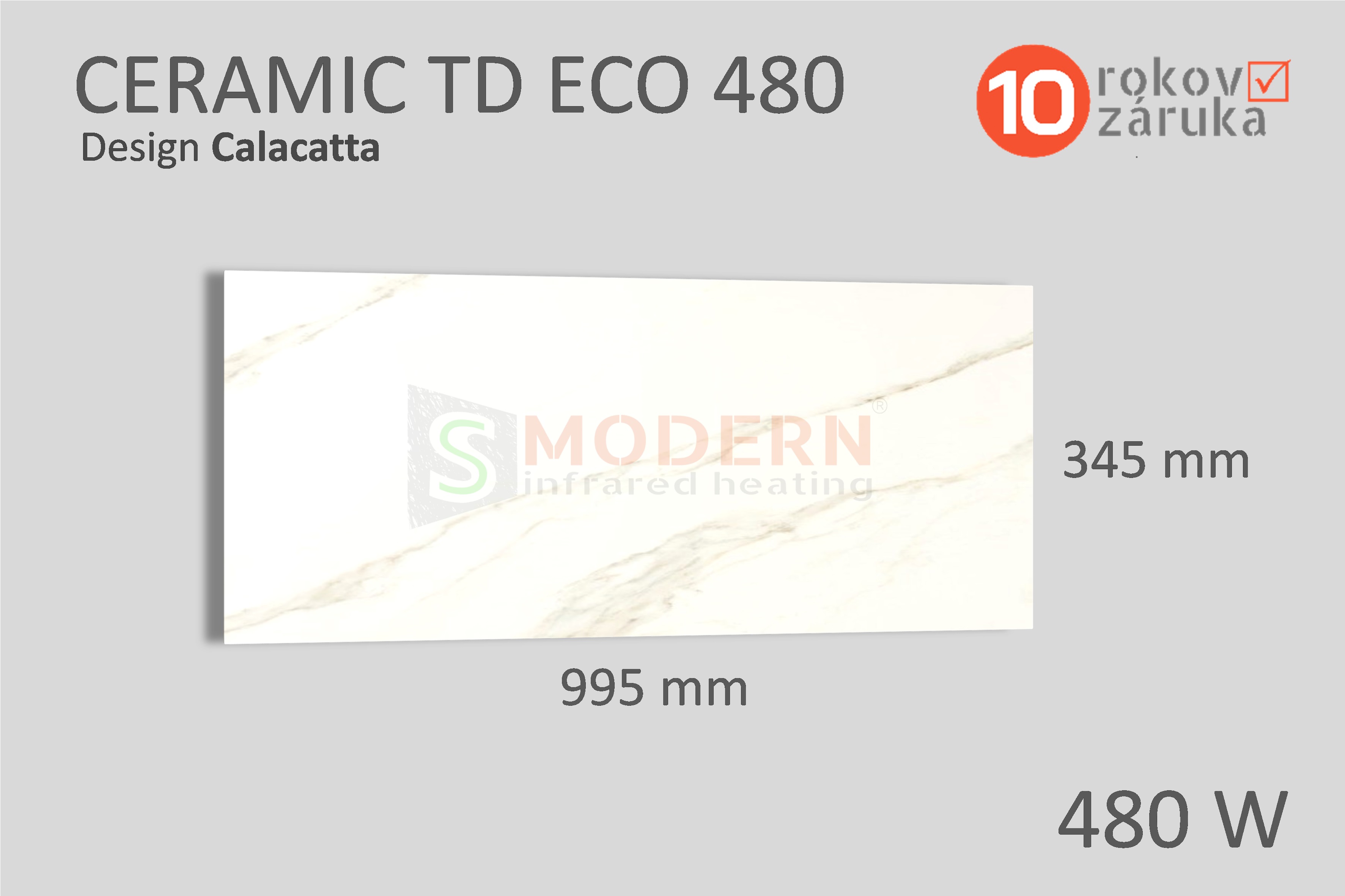 Infrapanel SMODERN® CERAMIC TD ECO 480 / 480 W