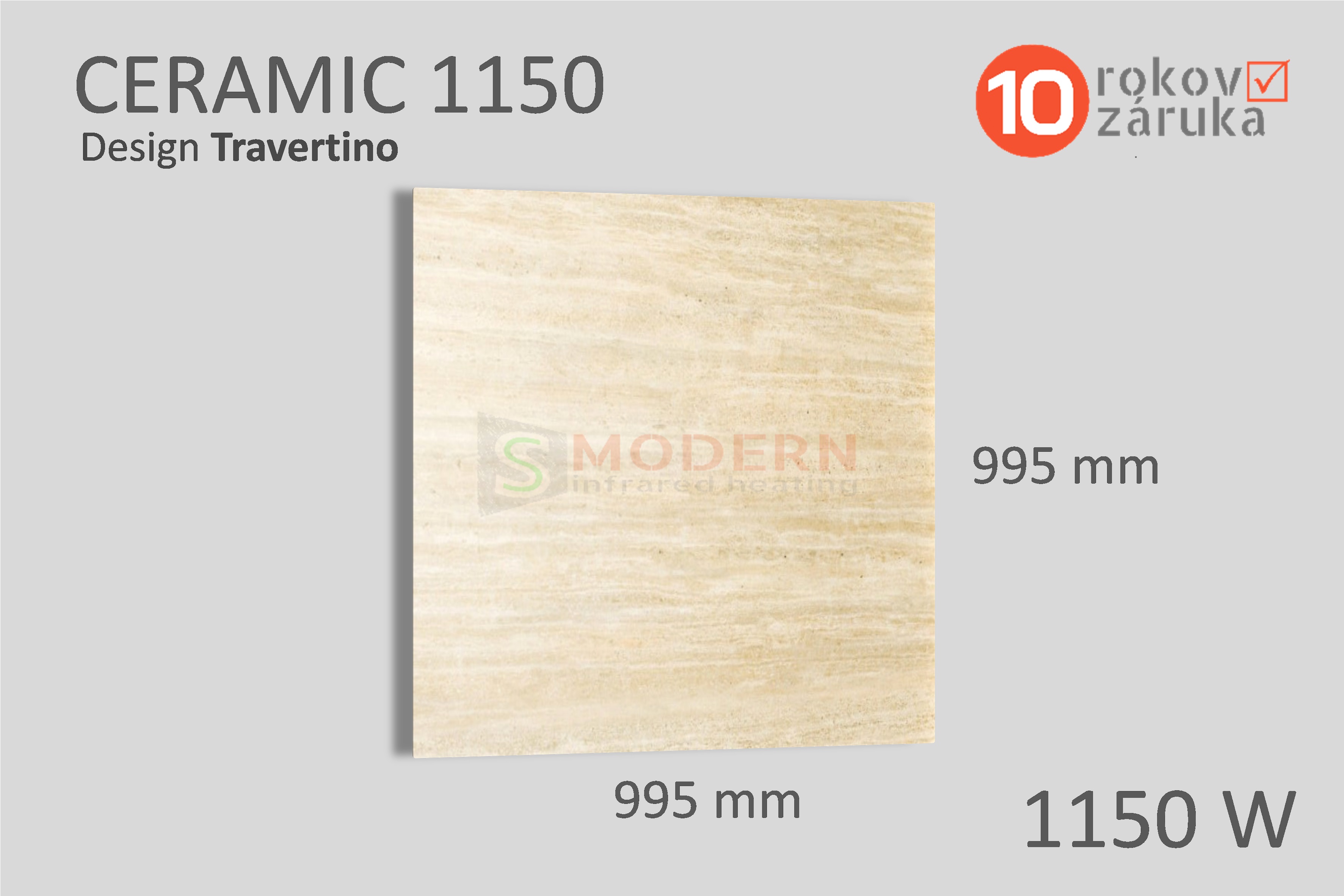 Infrapanel SMODERN® CERAMIC 1150 / 1150 W
