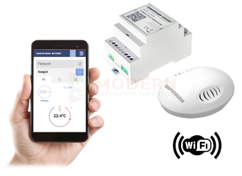 WiFi bezdrôtový termostat na DIN lištu B300 RF