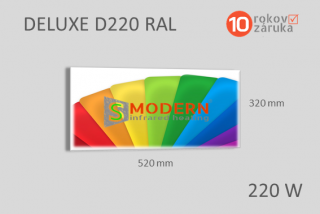 Infrapanel SMODERN® DELUXE D220 / 220 W farebný