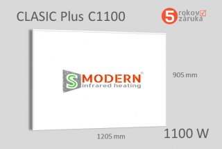 Infrapanel SMODERN® CLASIC Plus C1100 rámový / 1100 W