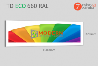 Infrapanel S MODERN TD ECO TD660 / 660 W farebný