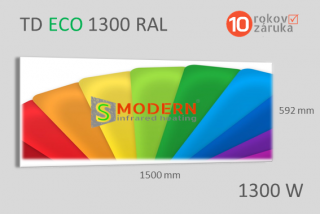 Infrapanel SMODERN® DELUXE TD ECO TD1300 / 1300 W farebný