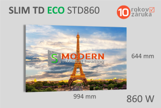Infrapanel SMODERN® SLIM TD ECO STD860 / 860 W vykurovací obraz