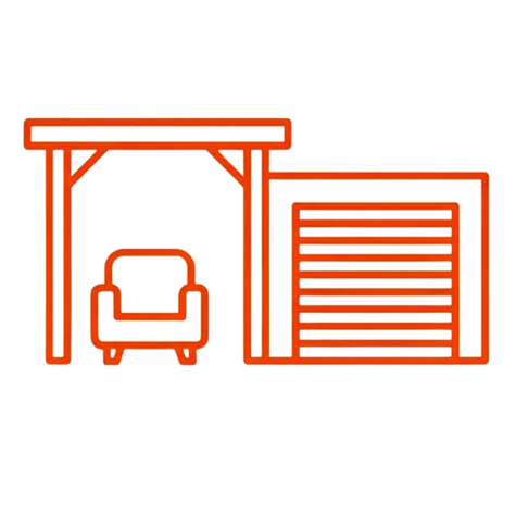 Terasa, zimná záhrada, garáž